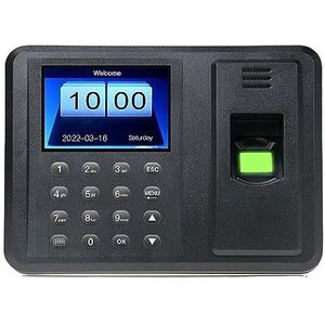 Inklokken in Machine, 2,8'' TFT LCD-scherm Biometrische USB-vingerafdruk-aanwezigheidsmachine Gratis software Wachtwoord Inchecklezer for medewerkers Kantoorponsklok