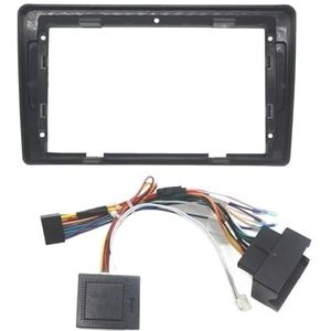 Autoradio-fasciapaneelplaatframe Voor Seat Voor Arosa Voor Ibiza Paneel Speler Audio Dash 2 Din Frame Dashboard Montage Kit 9"" Auto Radio Fascia Dashboardbekledingframe(Dashboardkabel canbus)
