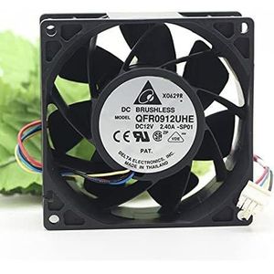 For 8300RPM, 131CFM, Low Noise, Ball Bearing Design High-Performance QFR0912UHE 92mm DC12V 2.40A 4-Wire Server Fan - LMNCBVYA