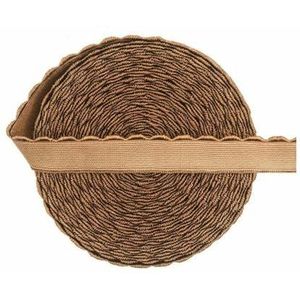 Pluche BH-band Elastische band 3/8 1/2 5/8 10mm 15mm Nylon Schouderband Lingerie Ondergoed Naaiwerk Afwerking 2 5 10 Yard-Cappuccino-13.0mm-10 Yards