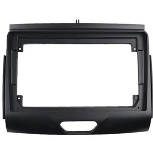 9 Inch Radioframekit Auto Multimedia Speler Hoofdeenheid Dashboard Fascia Bezel Frontplaat Voor F&ord Voor Ranger Voor Everest 2015+ Interieuraccessoires(Black)