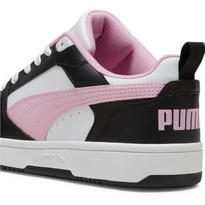 PUMA Unisex Rebound V6 Low Sneaker, Puma Zwart Roze Lila PUMA Wit, 42.5 EU