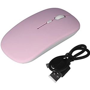 Draadloze muis, drie-niveau DPI verstelbare ergonomische mute draagbare computermuis Draadloos voor mannen voor laptop voor vrouwen voor computer(roze)