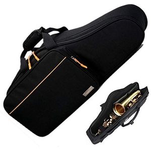 Alto Saxophone Contoured Case 24INCH with Flute Pocket Saxophone Case，Zip Series (B)
