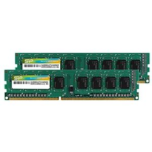 Silicon Power DDR3 16 GB (2 x 8 GB) 1600 MHz (PC3 12800) 240-Pin CL11 1.35V / 1.5V Ongebufferde UDIMM PC Computer Desktop Geheugenmodule Ram Upgrade