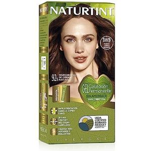 NATURTINT Biobased Permanente Haarverf, zonder ammoniak, 100% grijsdekking, natuurlijke ingrediënten, intense kleur, natuurlijk en duurzaam, 5 WB koperbruin, 170 ml