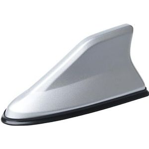 GPRTKULE Fin Model FM Radio Antenne, Shark Antenne Is Geschikt Voor Alle Soorten Auto (Zilver)