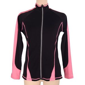 Kunstschaatsjassen Voor Meisjes Dames,Kunstschaatsen Fleecetraining Slijtage Activewear Sportkleding Voor Meisjes Vrouwen(Size:XL,Color:Roze-Dun)