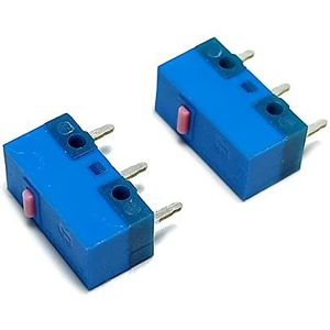Yjcnelcr Originele HUANO Micro Schakelaar Blauw Voor Shell 70g 0.74N Micro Knop Voor Gaming (2 Stuks 80 Miljoen Klikken 80 Miljoen