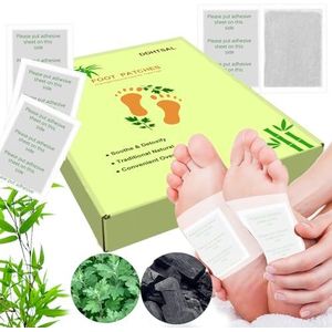 Detox Voetpleisters 112 stuks - 100% Natuurlijke Werkzame Stoffen Verwijdert Gifstoffen, Verbeterde Bloedsomloop, Stressverlichting & Betere Nachtrust, Gezondheid & Wellness Voetzoolpleisters