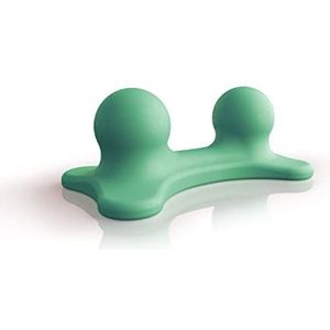 Triggerdinger® Double Dude groen | spanningen en blokkades in de rug oplossen | Massageapparaat voor zelfbehandeling van triggerpunten | Made in Germany (groen)