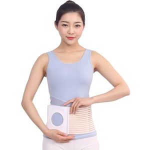 Buikstoma-herniaband - Stoma-ondersteuningsband Met Stoma-opening - Verstelbare Stoma-verzorgingsband For Colostomiezak(Beige,XL)