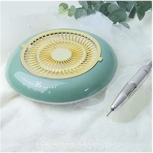 2 in 1 Nagelstofzuiger Manicuremachine Met Herbruikbaar Filter Laag Geluid Nagelboorpen JMD-803 PRO(JMD-803 PRO - Green)