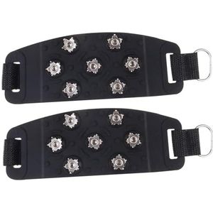 1 Paar IJsschoenplaatjes Antislip Ijsgrepen voor Laarzen Sneeuw Grips voor Laarzen Ijsschoenplaten voor Schoenen 7 Stud Sneeuw Grips Klimmen Crampon Spikes voor Schoenen Laarzen