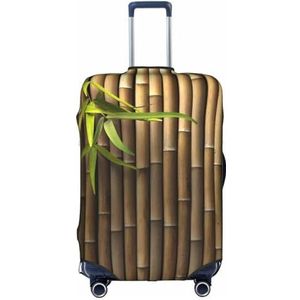 Wratle Koffer Cover Protectors Elastische Bagage Covers Past 18-30 Inch Bagage Onkruid met Zonnebloem, Lente Bamboe, S
