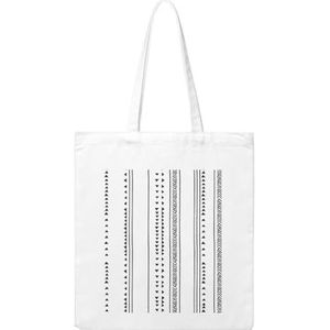 GSGCSBYMLG Driehoek Strepen Bohemian Patroon Gedrukt Canvas Tote Bag Schouder Boodschappentas Wasbare Boodschappent, Beige, Eén maat