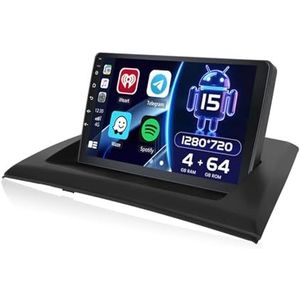 Android 15 GPS Navigation Stereo voor BMW X3 E83 2004-2010 9 Inch 2 Din Car Stereo Radio met CarPlay AHD Omgekeerd beeld Bedieningselementen op het stuur(A1 1G+32G)