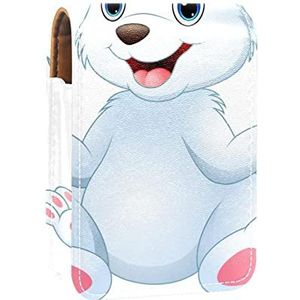 Make-up lippenstift hoesje voor buiten rode schedel lipgloss houder lippenstift case draagbare make-up tas reizen lippenstift organizer case met spiegel mini lippenstift opbergdoos voor vrouwen, Veelkleurig-6, 9.5x2x7 cm/3.7x0.8x2.7 in,