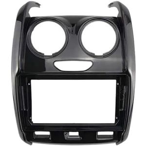 Autoradio-fasciapaneelplaatframe 2 DIN 9 Inch Autoradio DVD Plastic Fascia Comité Frame Voor R&enault Voor Duster 2014 2015 2016 2017-2018 Dash Mount Kit Dashboardbekledingframe