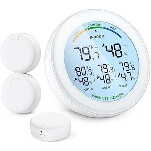 Draadloze Thermometer LCD-scherm Indoor Outdoor Sensor Temperatuursensor Indoor Digitale Hygrometer Thermometer