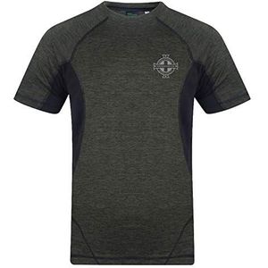 Noord-Ierland - Trainings-T-shirt voor mannen - Officieel cadeau - polyester - Groen Marl - 3XL