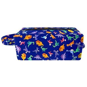 Cosmetische tas,kleine handtas make-uptas voor damesportemonnee,Cartoon dinosaurus paars,make-uptasjes voor op reis