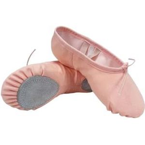 Zwarte balletschoenen meisjes balletschoenen canvas zachte zool ballet dansschoenen kinderen oefenen ballerina schoenen vrouw dansschoenen ballet, roze, 34 EU