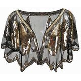 Grouptap - Gatsby Cape - Bolero - Zwart - Jaren 20