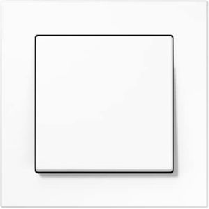 Jung EnOcean draadloze wandzender set 2 kanalen: 1x radiozender ENOA590WW 1x frame serie A A5581BFWW alpine wit thermoplast (onbreekbaar) voor EnOcean radiosystemen