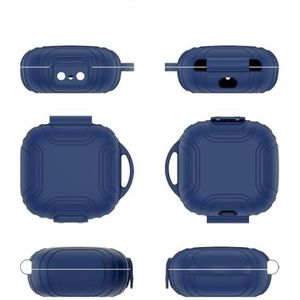 Siliconen Beschermhoes voor Shokz OpenFit Air T511 Anti-Kras Shockproof Oortelefoon Cover Effen Kleur Hoofdtelefoon Protector (Blauw)