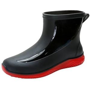 Wjnvfioo Regenlaarzen voor heren en dames, antislip, slijtvast, outdoor, waterveiligheid, waterdichte schoenen