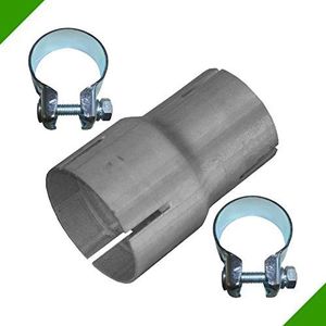 buisverbinding, 50 mm tot 60 mm, uitlaat, adapter, bandstaal, klemmen, buisreductie, reduceerstuk, klemstuk, verbindingsstuk, uitlaatsysteem, reductie, pijpreductie, reduceerconnector