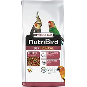 VERSELE-LAGA - NutriBird G14 Tropical - GeÎxtrudeerde pellets - Onderhoudsvoer voor grote parkieten - Multicolor - 10kg