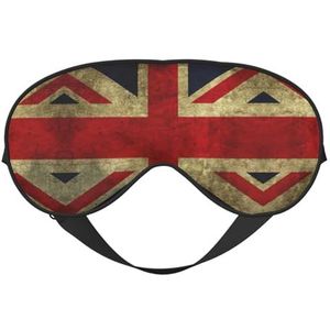 Britse vlag slaapmasker, oogmasker om te slapen, volledig verstelbare riem ooghoezen voor vrouwen/mannen