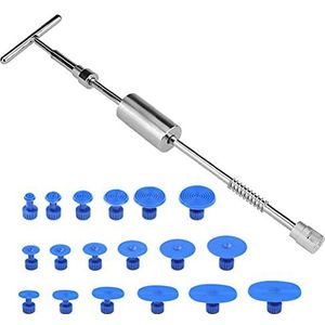 FOCCTS 27-delige uitdeukset schuifhamer, uitdeuken voor caravans, schilderloze uitdeuken reparatie van deuken in de auto, zonder verf, T-gereedschap, tandtrekker, schuifregelaar, hamerstang