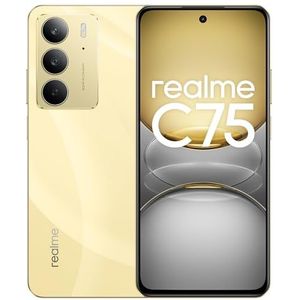 realme C75 - Smartphone - Goud - 8 + 256 GB - Stof- en Waterbestendigheid IP69 - Accu 6000 mAh - 6,72 inch Display