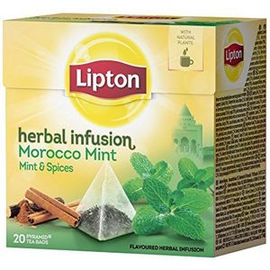 Lipton - Kruiden Infusie Morocco Mint - 4x 20 zakjes