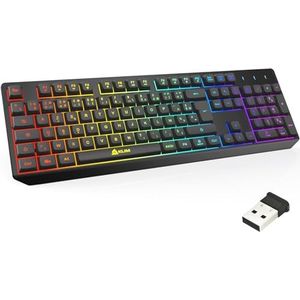 KLIM Chroma Keyboard Gamer AZERTY Draadloos - Franse lay-out