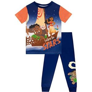 Disney Jongens Moana Pyjama Korte Mouw Maui Pyjama Set voor Kinderen Blauw 116