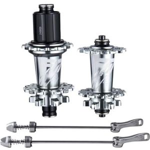 ZECHAO Mountainbike Hub, 4 Afgedichte Lagers Quick Release 8/9/10/11Speed ​​As Hubs For 6 Bouten Schijfrem Mountainbike (Color : Silver, Size : HG)