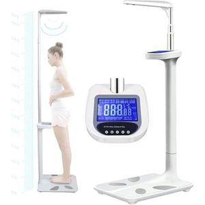 Digitale Artsweegschaal, Multifunctionele Arts-Lichaamsweegschaal Met Een Capaciteit Van 440 Lb, Hoogte- En Weegschaal Voor Thuisschool, Club En Sportschool, Voor Gewicht/Lengte/Bmi-Meting