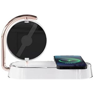 3D-hologramwaaier, Holografische 3D-projector met blote ogen Holografische reclamemachine Verticale projectiebeeldvorming Mobiele telefoon Draadloos opladen voor zakelijke winkels, winkels, vakanties