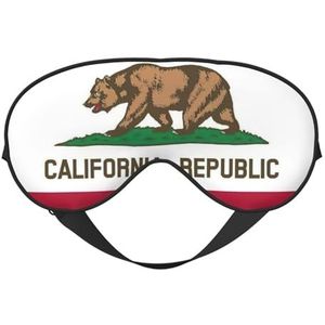 sttung California State Flag Print Travel - Friendly Sleep Soft Eye Mask: Compact, lichtgewicht, verstelbare riem