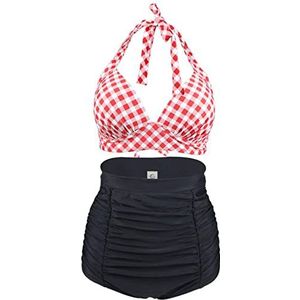 Viloree retro bikini jaren 50, hoge taille, badpak, push-up, S