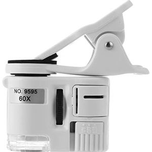 microscoop accessoires kit slide voorbereiding camer 60X Telefoon Microscoop Lens Met LED Licht microscoop accessoires