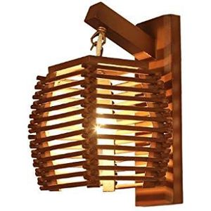 Retro wandlamp vintage wandlamp hout muur lamp restaurant wandlamp woonkamer slaapkamer bedlampje houten lamp trap gang gang klassieke nostalgische houten wandlamp