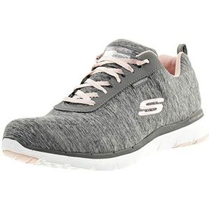 Skechers Sport Dames Flex Appeal 3.0 JER'SEE Sneakers Dames Grijs, Gylp Gray Light Roze, 40 EU