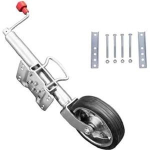 8"" Jockeywiel opklapbaar massief rubberen wiel 675kg caravan camper boot trailer krik onderdelen Gemakkelijk mee te nemen