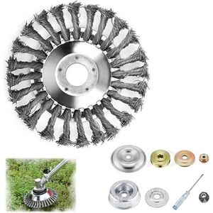 6/8/10 Inch Indestructible Trimmer, 2024 New Upgraded Indestructible Trimmer Head - Cut Everything in Seconds, Universal Adapter Kits (6inches)