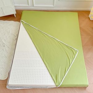 Greenb,120x200cmFULL,LDLCYCN 100% Katoenen Futonmatrashoes Met Extra Lange Ritssluiting, Japanse Vloermatras Futonhoes, Stofvrije Matrashoes, Futonhoezen, Zachte Bedhoes Voor Slaapkamer